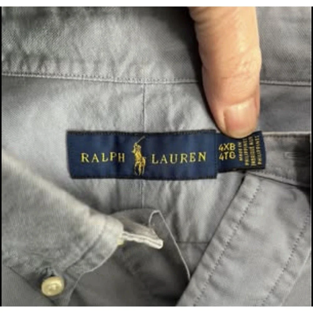 Men's Polo Ralph Lauren Button Down Shirt Big & Tall 4XB